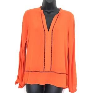 Michael Michael Kors Orange Career Blouse Size XS